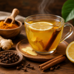 Té de jengibre y cúrcuma